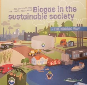 Cover of the book "biogas in the sustainable society"