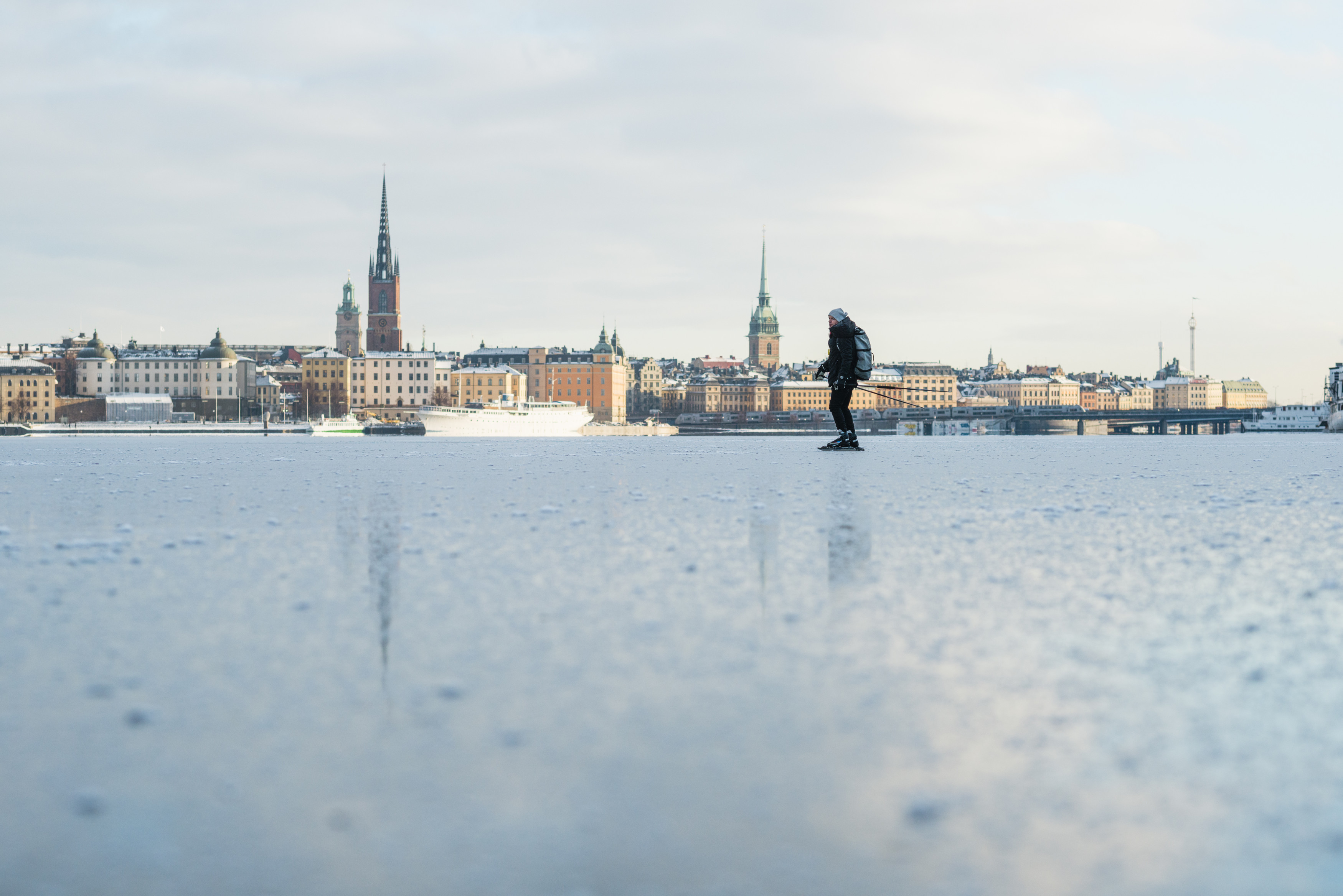 Ice skating in Stockholm