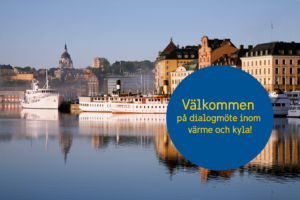 View over water and houses in Stockholm