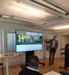 Jonas Törnblom presenting Eco Governance and Hammarby sjöstad