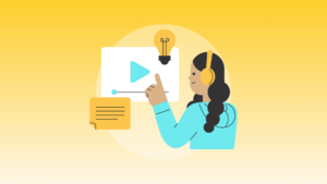 Illustration of online course