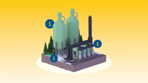 Illustration of power plant