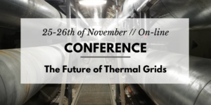 Thermal grids with text "Conference - the Future of Thermal Grids"