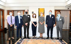 Group lined up for the anniversary