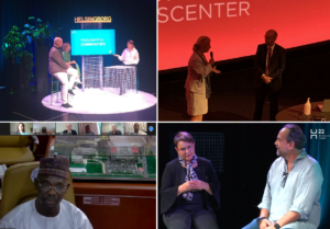Four pictures from digital visits and events at Smart City Sweden