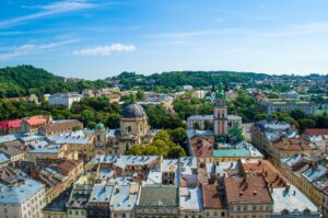 City view over Lviv, Ukraine