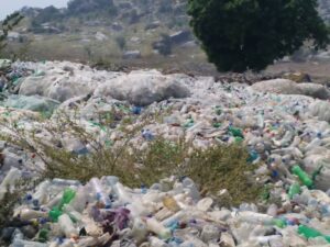 Plastic bottles, waste in Karur