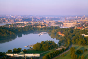 Royal seaport, Stockholm, from above