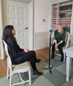 Aditi Bhasin interviewing Katarina Luhr