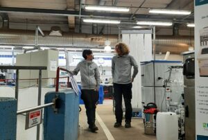 Mayumi Narongin-Fujikawa and Jesper Karlsson at Hammarby Sjöstadsverket