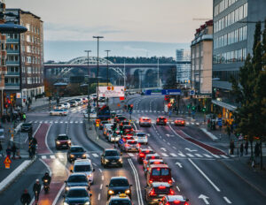 Road traffic in Stockholm