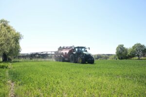 Tractor on field