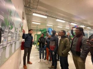 Delegation visiting waste plant