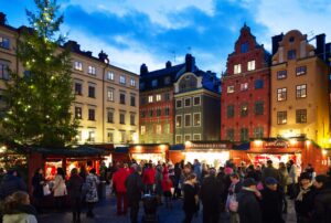 Christmas market in old town, Stockholm