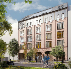 Illustration of the t4Övre building